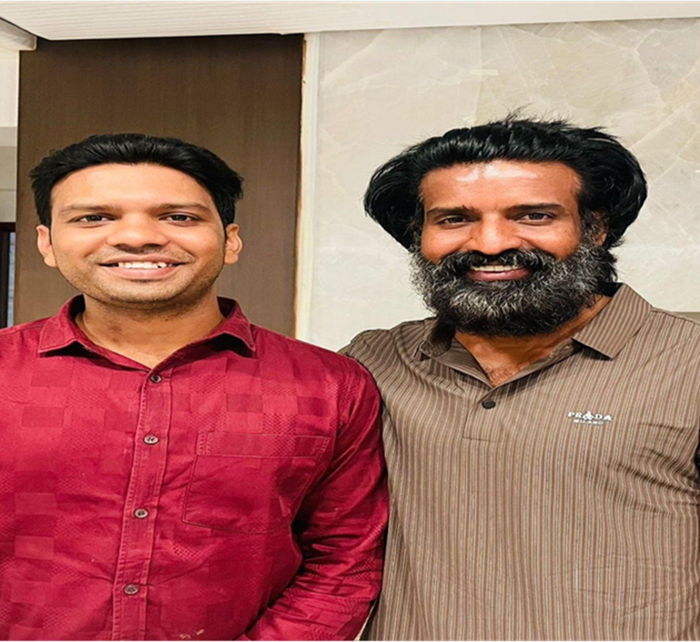 Royal Home Decors with an actor client at his home